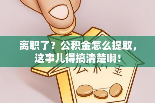 亭湖离职了？公积金怎么提取，这事儿得搞清楚啊！