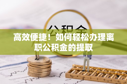 亭湖高效便捷！如何轻松办理离职公积金的提取