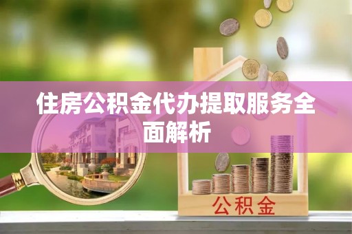 亭湖住房公积金代办提取服务全面解析